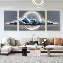 现代简约客厅装饰三联画轻奢北欧抽象艺术装饰画沙发背景墙壁挂画