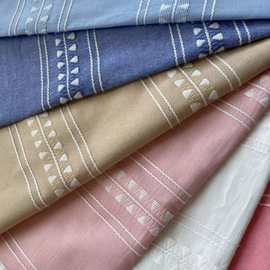 2025上新款衬衫面料TC涤棉布春秋款爆款流行面料fashio