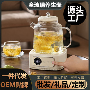 Health Pot Multi-functional Household Small Office Automatic Glass Tea Maker Kettle Body Cup Flower Tea Pot