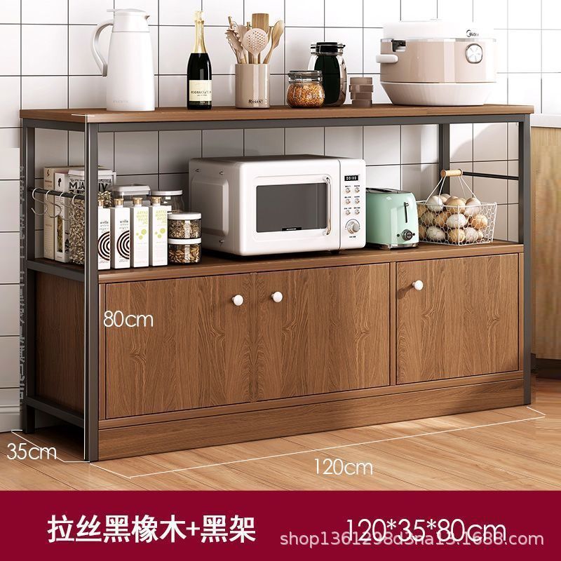 문이 있는 브러시드 블랙 오크 120