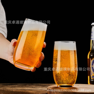 Beer mug glass craft beer mug net red beer special mug crystal glass beer mug creative beer mug