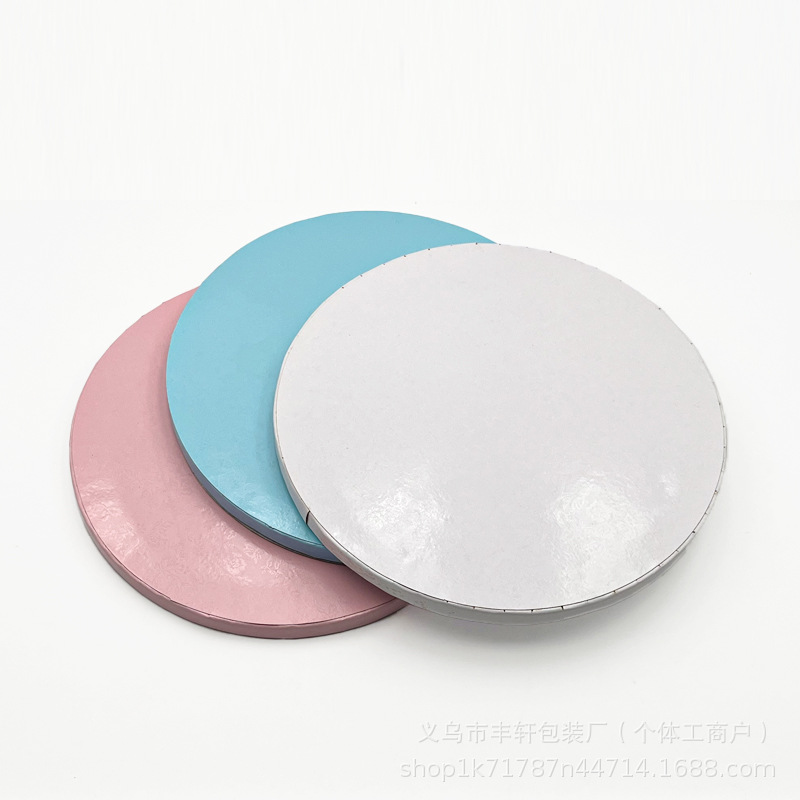 Papel de pastel de pastel de cumpleaños blanco 1.2MM espesar mousse pastel base para comercio exterior