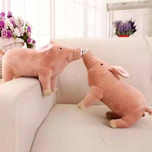 Cute simulation sow doll piglet plush toy pig doll photography props pig doll machine doll wholesale