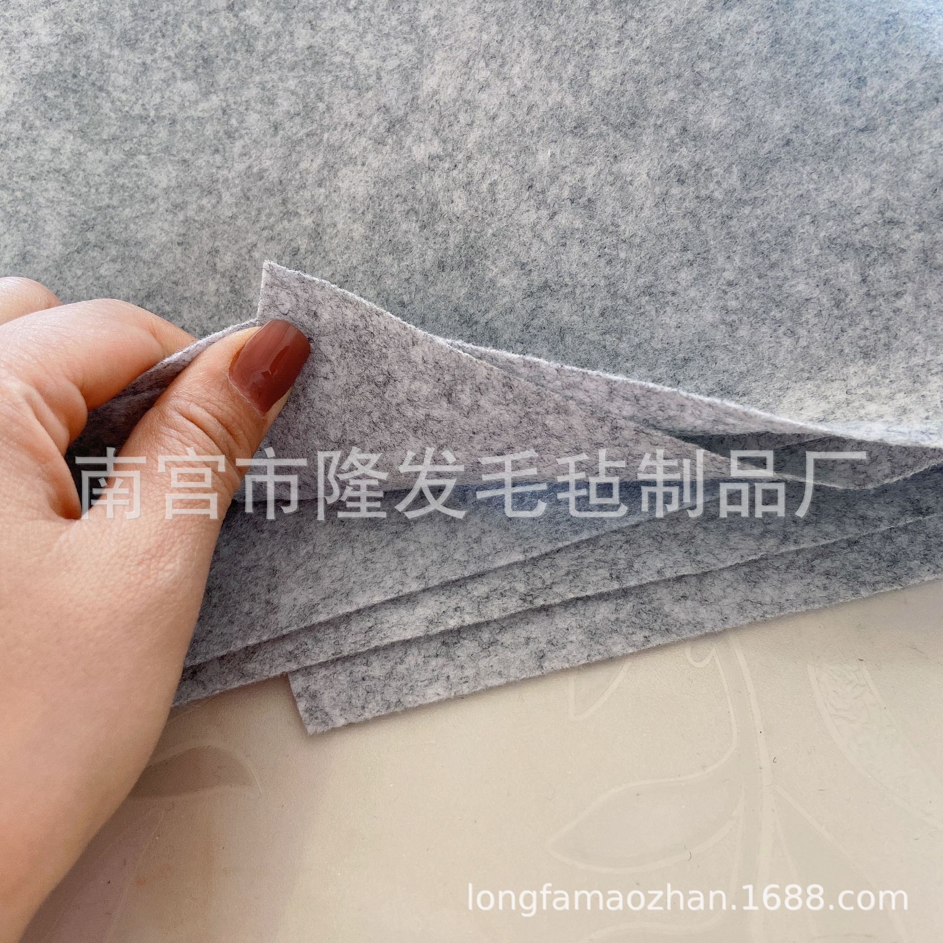 灰色黑色化纤针刺无纺布 汽车内饰座椅收纳置物袋不织布戟绒布