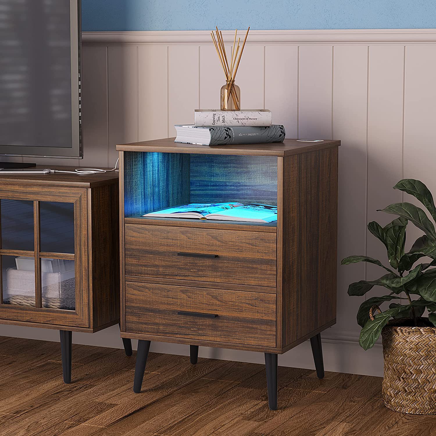 대외 무역 현대적인 간단한 사이드 테이블 사이드 침대 테이블 침대 옆 테이블 주변 조명 보관 캐비닛 공장 도매 사용자 정의