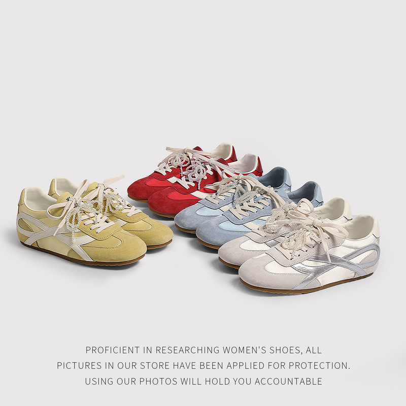 Ballet Style Genuine Leather Forrest Gump Shoes Women Retro All-Match 2025 New German Training Shoes Casual Sports Shoes