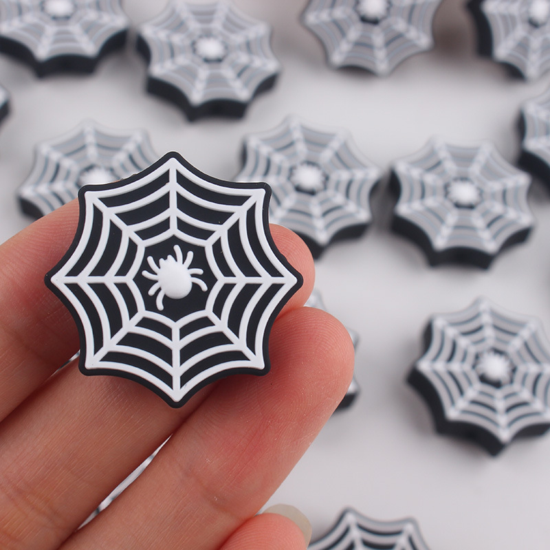 Extraña tela de araña de silicona cuentas creativas bolígrafo DIY accesorios goteo cuentas accesorios de cadena de tetina