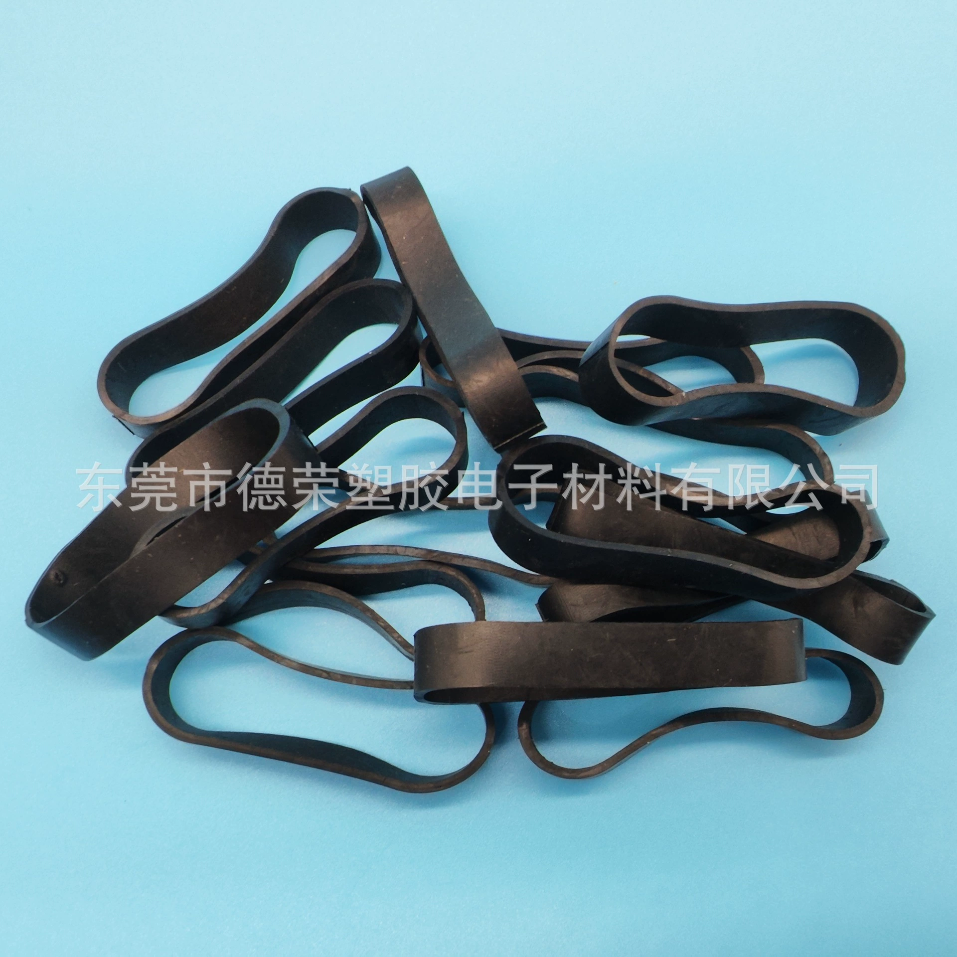Black silicone hair rope, rubber pack dust-free, electronic anti-static electric rubber rings