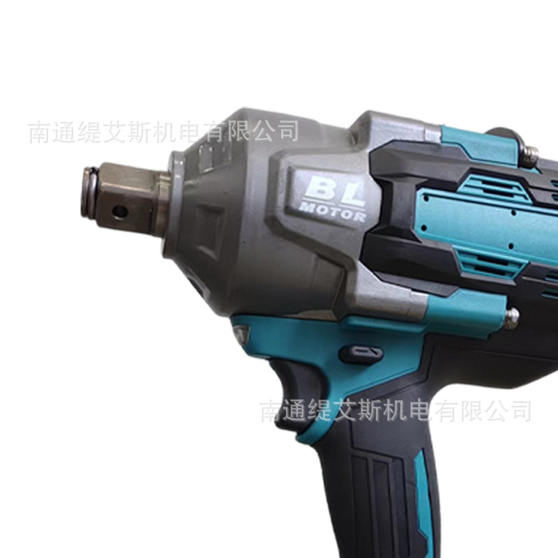 Llave de Impacto Recargable Transfronteriza, Llave Eléctrica de Alto Torque, Pistola de Aire Especial para Reparación de Automóviles, Llave de Impacto Eléctrica de Litio sin Escobillas