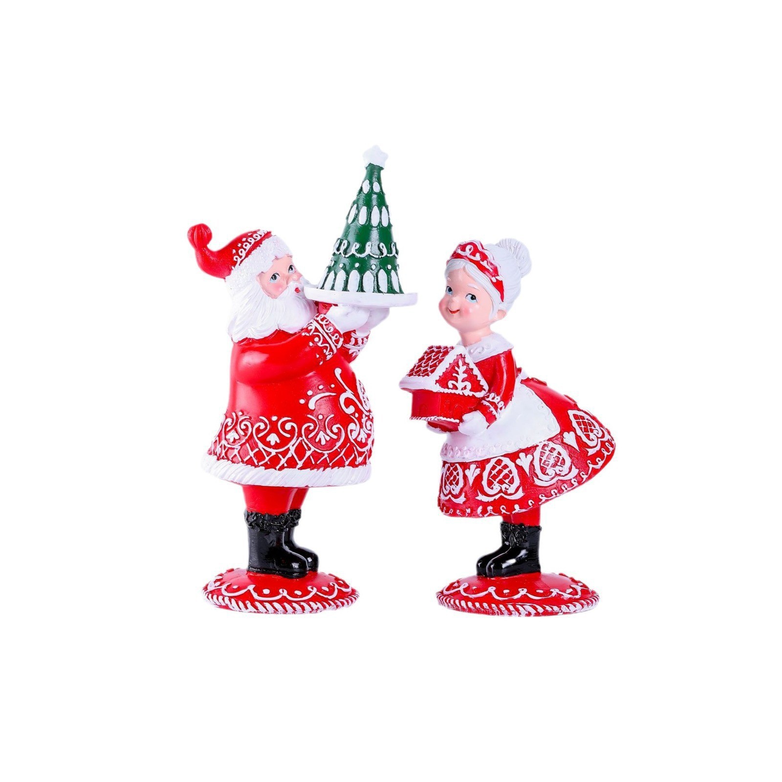 Navidad transfronteriza nueva pareja al aire libre regalos de resina artesanía adornos fábrica directa al por mayor