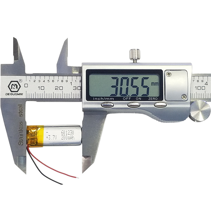 601230 3.7V 200mAh 可充电聚合物锂电池 402030 502025 702020