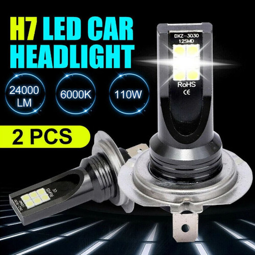 跨境货源H7 12SMD 3030LED雾灯H8解码前雾灯9005led雾灯电商专供