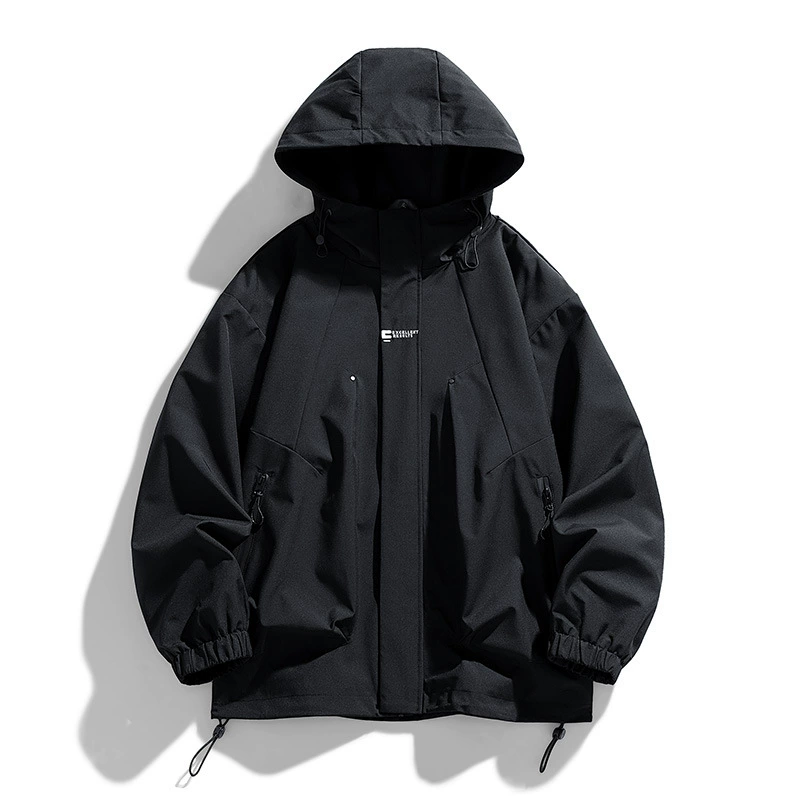 Travel men's jacket, with embroidery