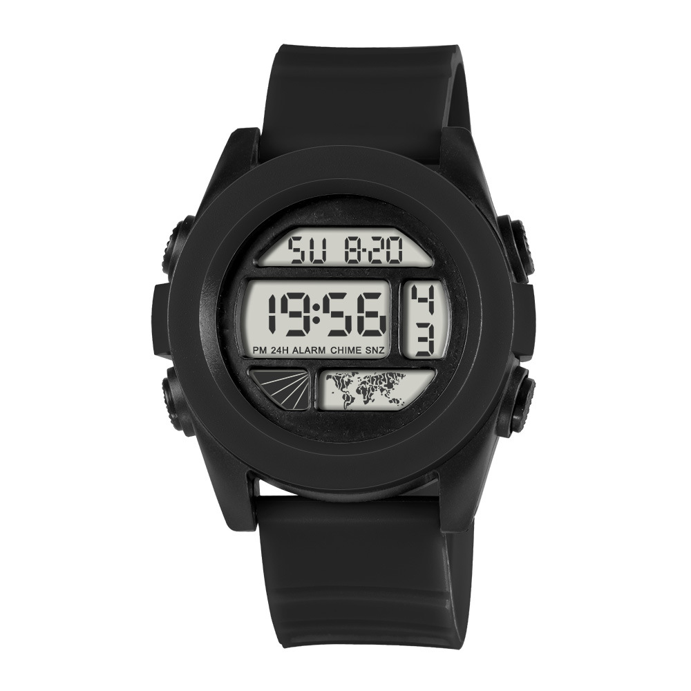 Tendencia de estudiantes al aire libre cronógrafo alarma reloj electrónico moda multifunción juvenil luz nocturna reloj electrónico