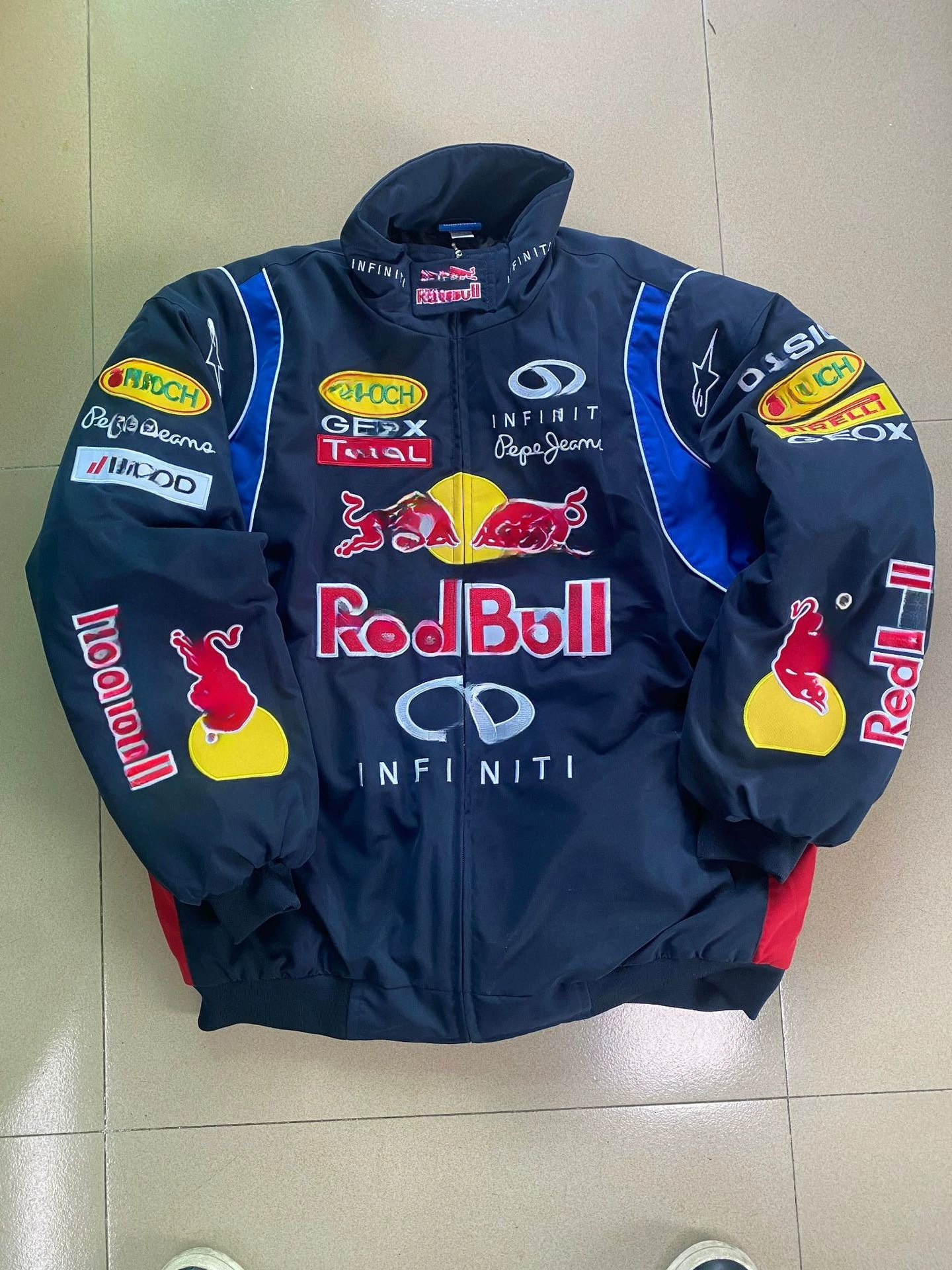 25 кросс-бортной горячей продажи куртка F1 французская гоночная костюмная куртка полностью вышитая куртка Lari гоночный хлопковый костюм
