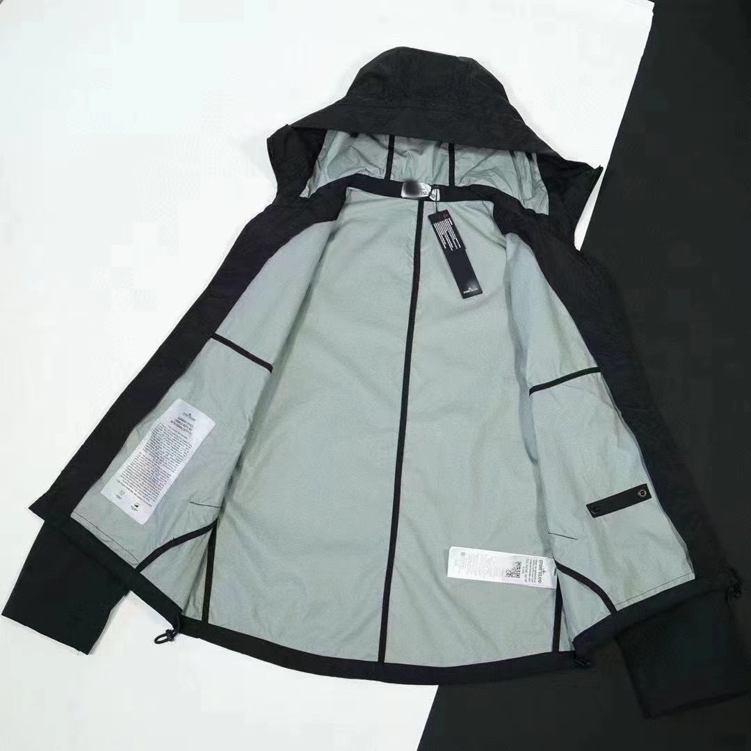 Unisex Outdoorjacke Mit Ärmelabzeichen Und Kapuze_voghion.com