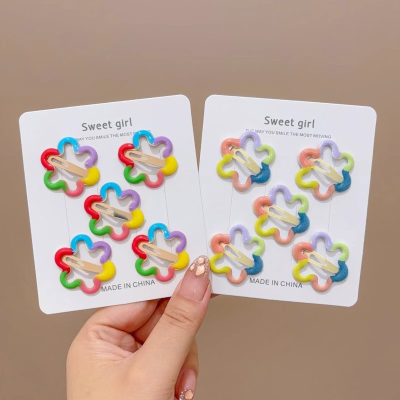 Niña pentagonal broca de cabello BB dopamina y2k broca de cabello dulce fría broca de cabello fría broca de cabello fría