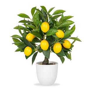 Large Artificial Lemon Tree Indoor Potted Lemon Decoration Suitable for Home Living Room Office Bedroom Table Desk