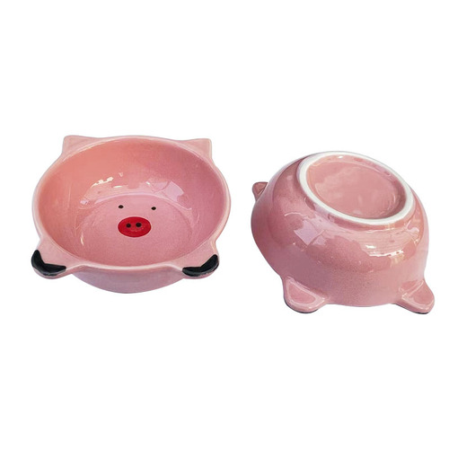 Pet cat bowl slightly defective ceramic pig single bowl cat food bowl cat food bowl cat water bowl wholesale