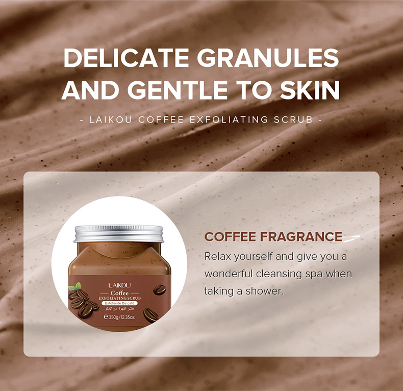 Cross-border Laicome Body Scrub 350g Pore Cleansing and keratin rejuvenation skin care products wholesale manufacturer supply undefined