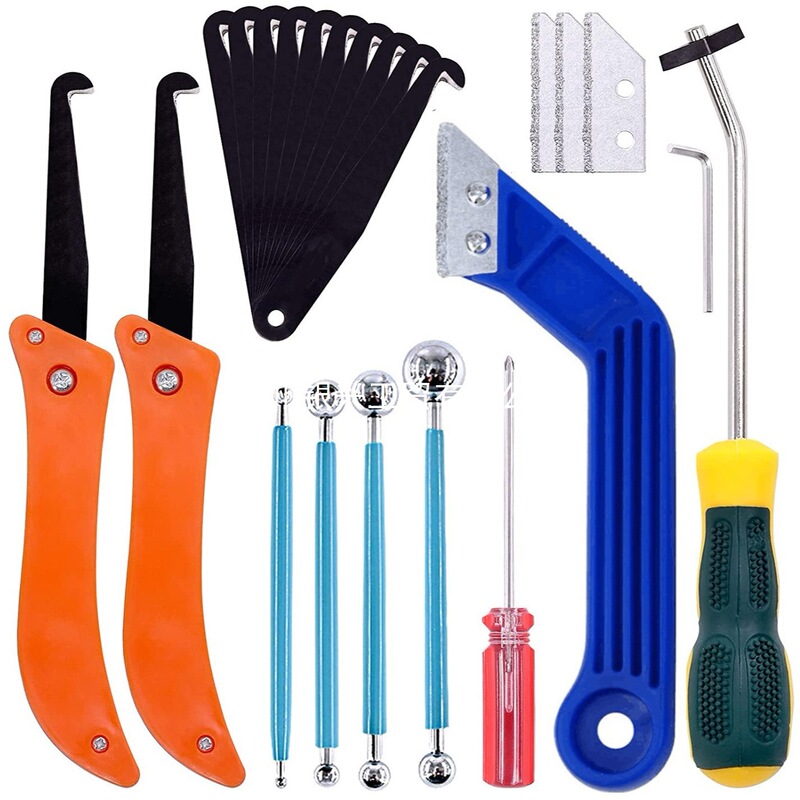 22-Piece Grout Removal Tool Set, Saw Blade, Grout Hand Saw, Tile Joint Cleaning Brush, Seam Filling Edge Tool, Beauty Seam Tool