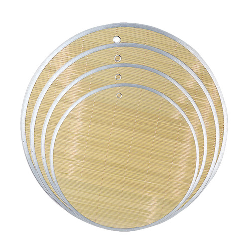 Bamboo Round Dumpling Mat Household Dining Table Mat for Putting Dumplings, Thickened Non-stick Cover Lid Dumpling Tray