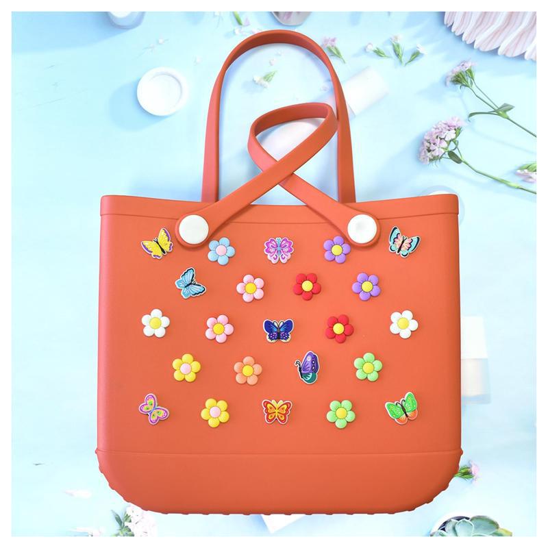 Bola de agujero hebilla bolsa de playa bolsa de bogg joyería colgante playa bolsa de tote plug-in de decoración compatible con simpy sou