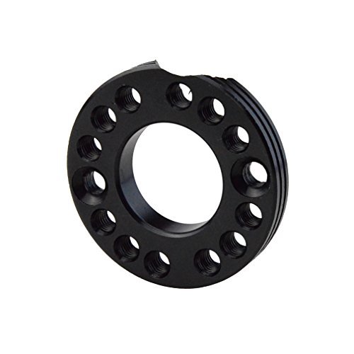 Motuoche 28mm Carburetor Gasket Adapter Intake Manifold Swivel Plate Motorcycle Parts (Auto Parts and Accessories) - black