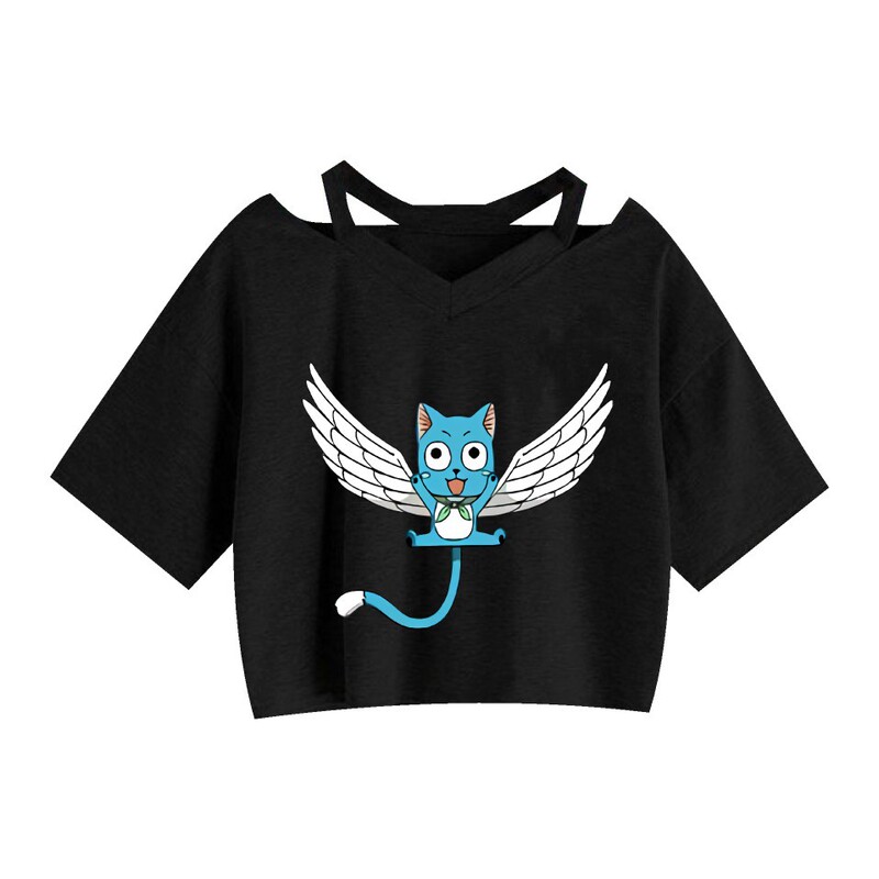 AliExpress Fairy Tail Fairy Tail Natz anime peripheral girls bottoming sling navel top