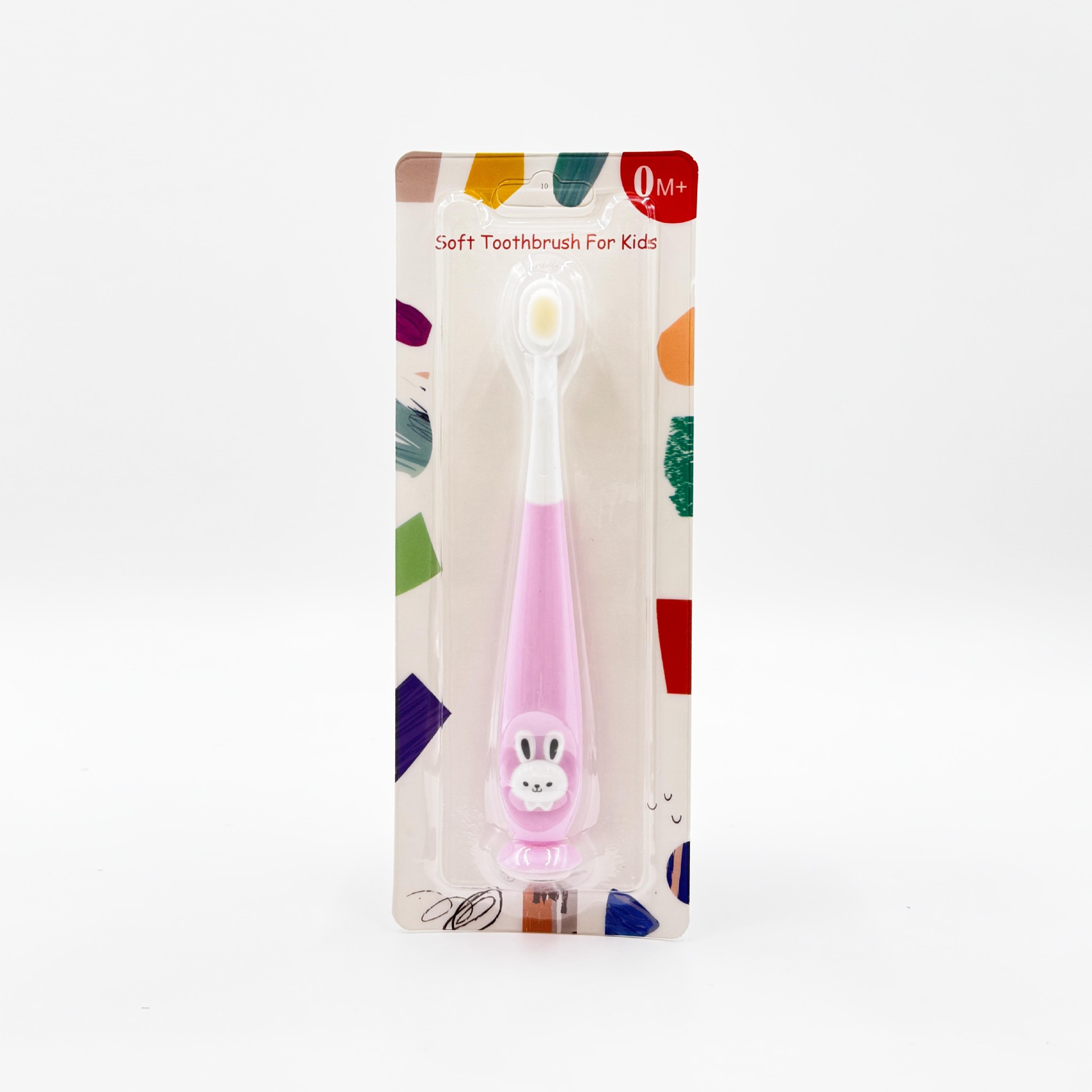 Cepillo de dientes de cabello suave de dibujos animados para niños, cepillo de dientes de cabello suave de conejo, 1 - 12 años de edad, dientes de limpieza oral de cabello suave para bebés