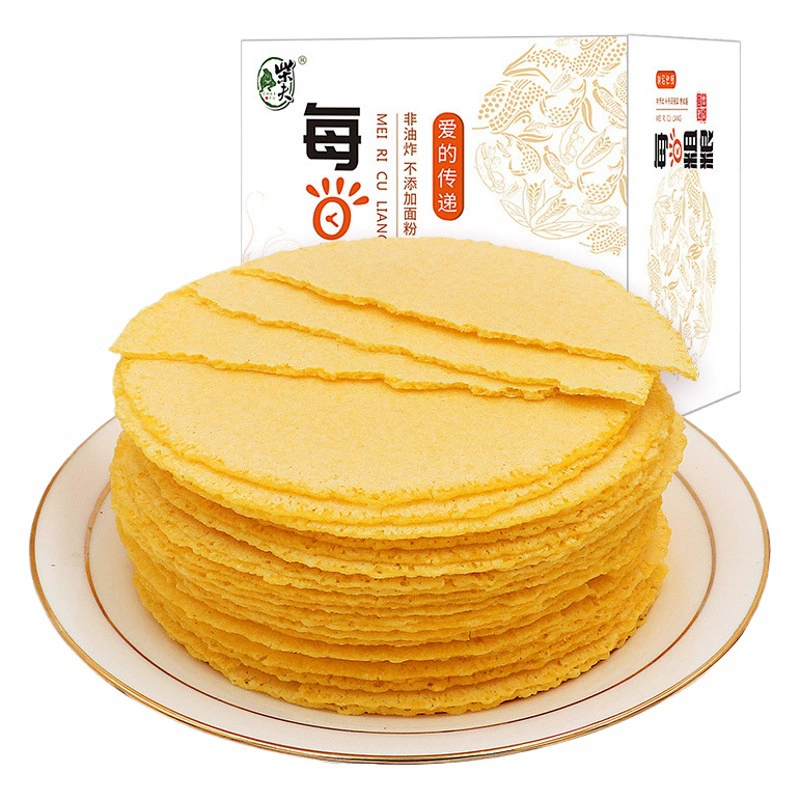 Крупнозернистый несладкий тонкий хрустящий крупнозернистый торт Chaifu сухие ломтики 512 г кукурузная гречка крупнозернистый торт закуски для беременных женщин