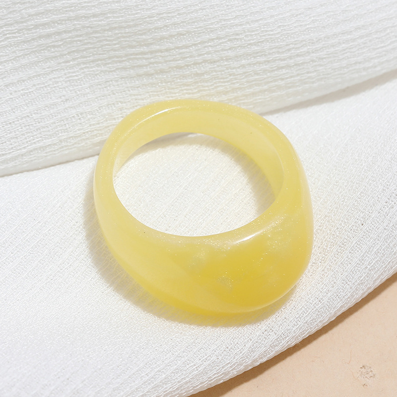 Korean geometric color acrylic ring wholesalepicture12