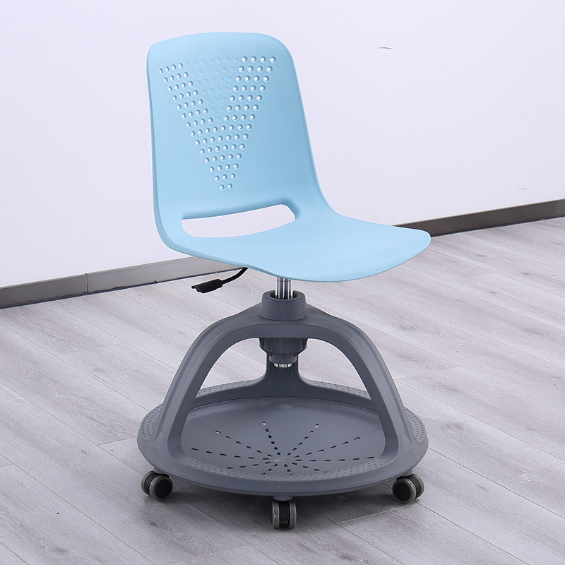 Fábrica al por mayor silla giratoria de entrenamiento de 360 grados aula inteligente Mesa de color moderna y silla integrada con mesa Silla de entrenamiento de tablero image 7