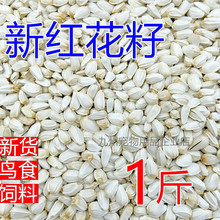 新货红花子 红花籽种子 白瓜子 仓鼠鹦鹉鸽子粮食 鹦鹉鸟食 鸟粮