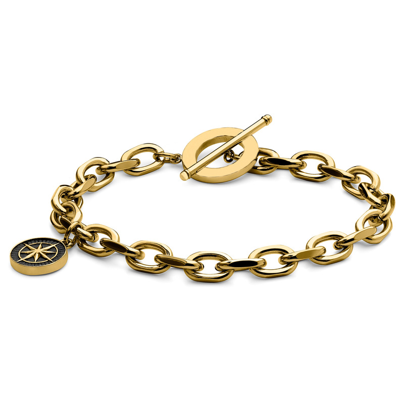 European and American New Stainless Steel Eight-Pointed Star Ot Buckle Bracelet Fashionable and Exquisite Men's and Women's Baota Personalized Charm Jewelry Customization