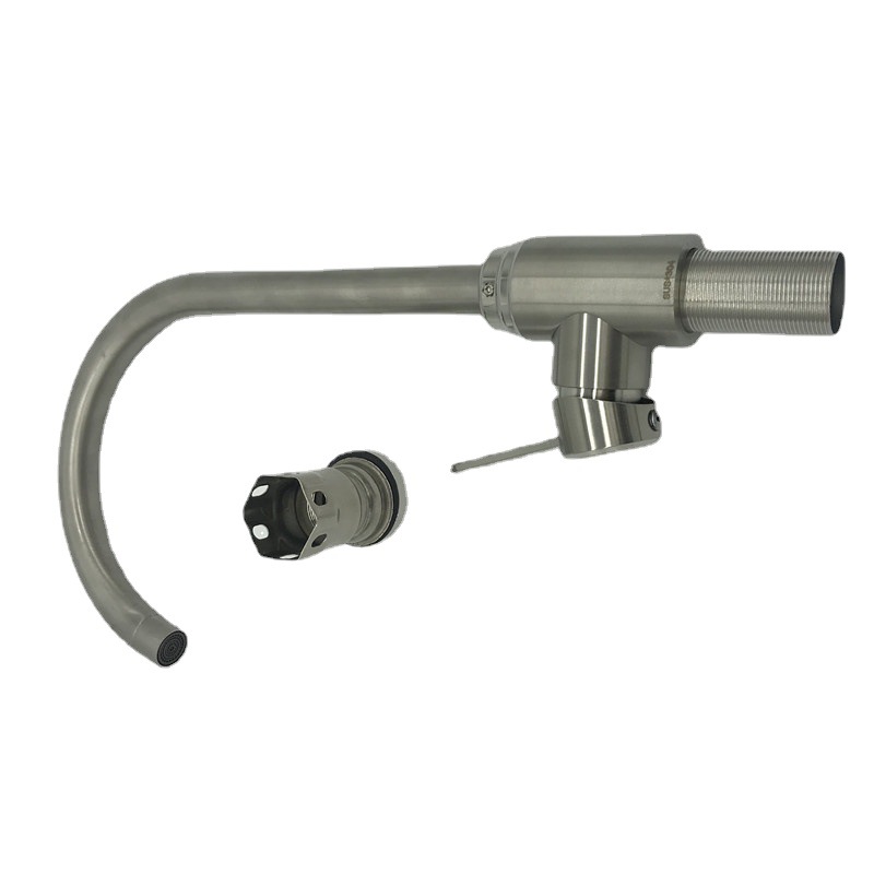 Grifo Mezclador Giratorio de Cocina de Acero Inoxidable Cepillado para Fregadero image 2