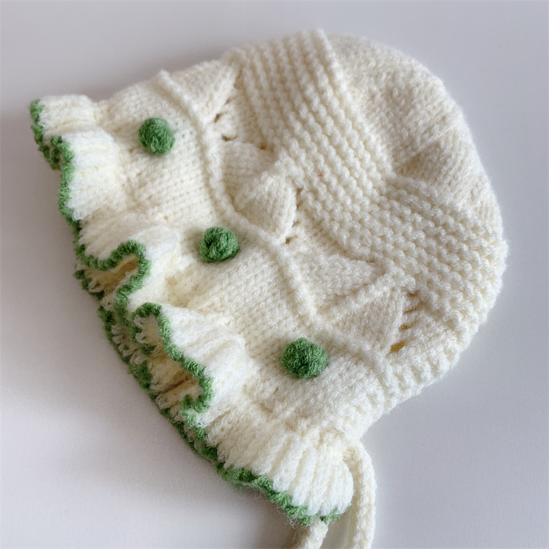 Children Unisex Sweet Simple Style Fruit Embroidery Jacquard Wool Cap display picture 2