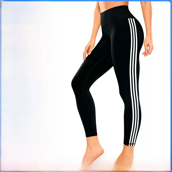 Cross-border Europe and the United States New Solid Color Yoga Pants Women's Yoga Sports Running Fitness High Waist Tight Fitness Pants Yoga Clothing