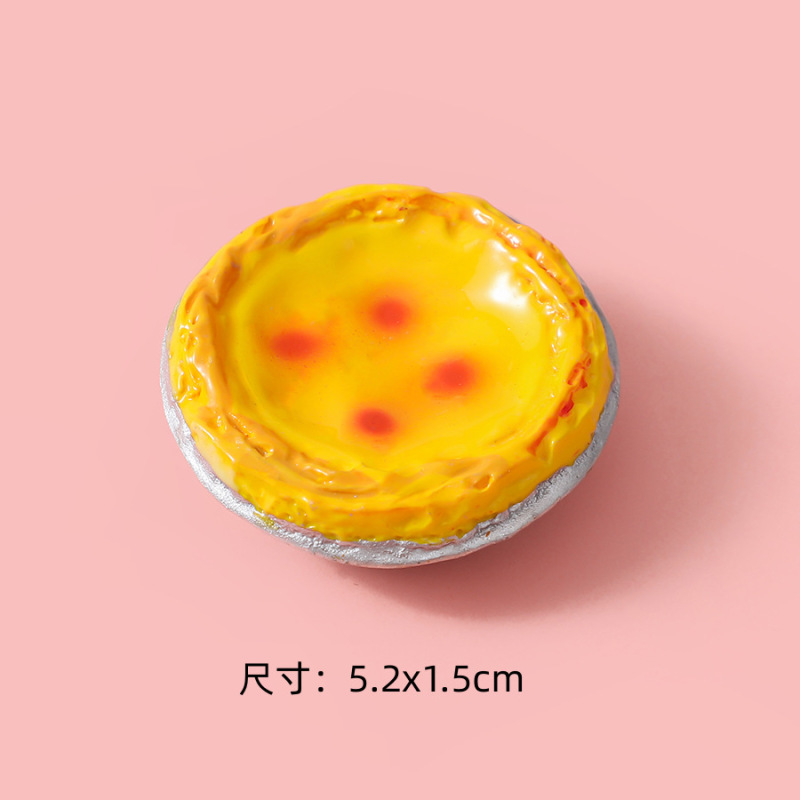 大卡食游diy冷蔵庫貼り部品樹脂シミュレーショングルメタルト油条創意玩具ままごと部品|undefined