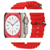 Suitable for AppleWatch strap Ultrase official same sports dual -buckle Apple marine silicone strap