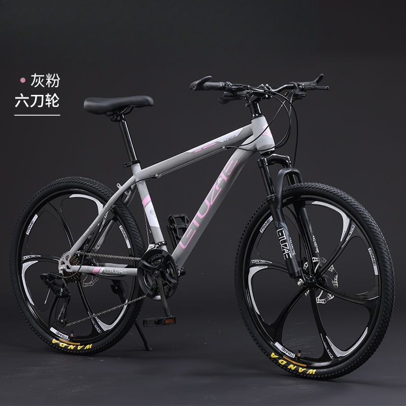 Mountain Bike Bicycle Dirt Slope Men and Women Adult Lightweight Road Bike Disc Brake Variable Speed Student Shock Absorption Bicycle Amazon
