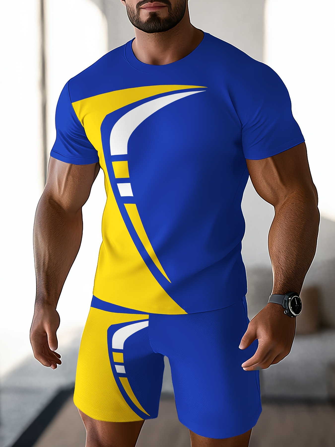 Comercio exterior europeo y americano nuevo estilo 2025 nueva tendencia de la moda de alta calidad camiseta de manga corta pantalones cortos traje ME2 MA1
