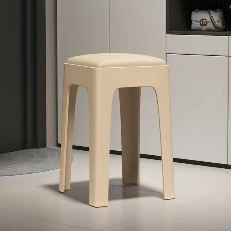 家庭用に積み重ね可能なスツール、丈夫で厚みのあるハイスツール、モダンでシンプルで耐久性のあるダイニングテーブルのスツールと椅子、スペアのプラスチックスツール|undefined