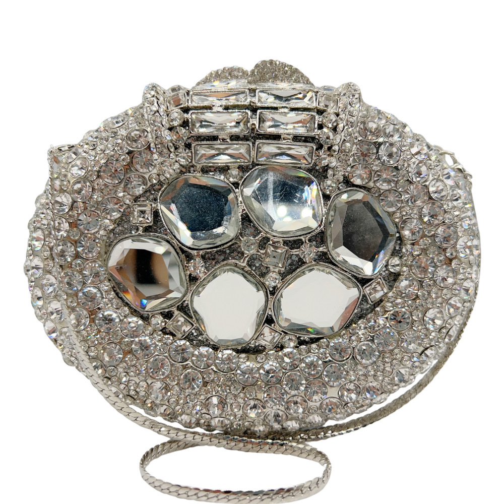 Bolsa de piedra transfronteriza bolsa de diamantes para banquete bolsa de maquillaje de dama fiesta bolsa de diamantes de mano ligera de lujo
