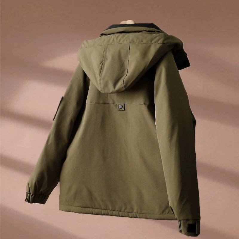 Down jacket, long-sleeve with hood