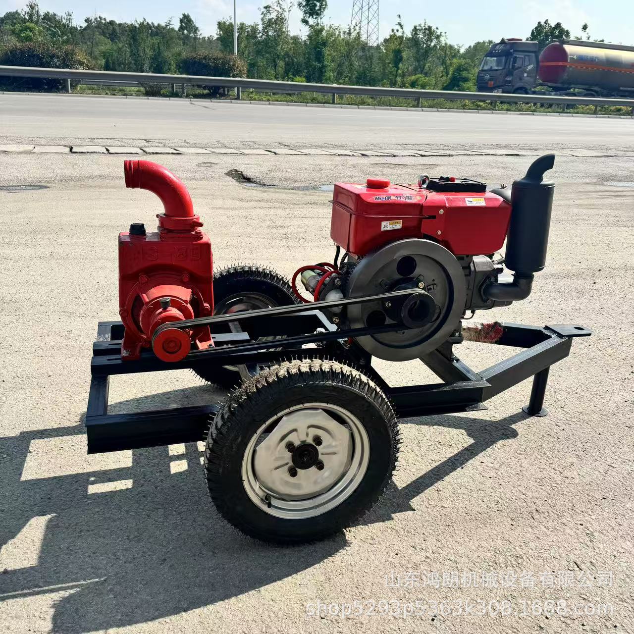 移动防汛泵车市政防汛柴油机抽水泵无堵塞自吸式小型应急排涝泵车