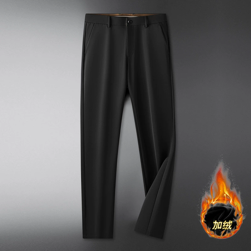 Fat Brother осень/зима 2023 Jinammonia Высокие эластичные брюки Повседневные мужские брюки больших размеров Повседневные деловые брюки