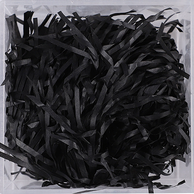 Фабричная продажа коробка подарочная из хлопка бумажной крошки (crushed paper silk) и травяной стебель из шелковой ткани, пасхальная-fold заполнение бумажными волокнами 20 грамм