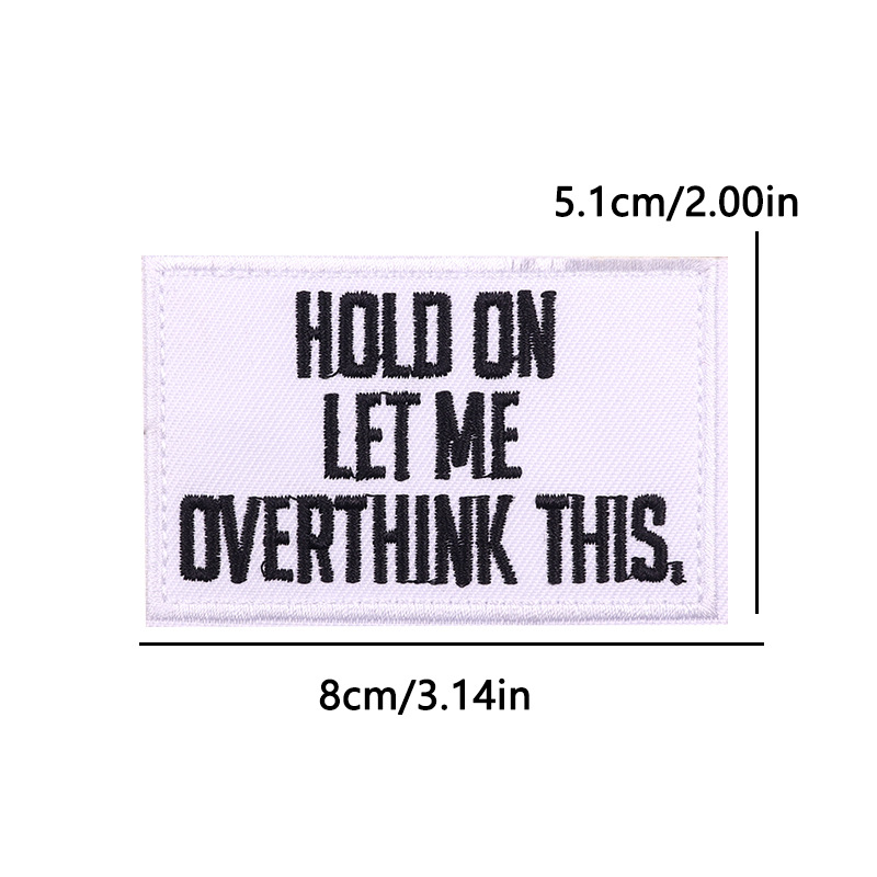7g Weight Clothing Sticker Patches Classification 1 Piece Quantity Embroidery thread Material Letter Pattern Simple Style, Classic Style Style 1 Piece Simple Style Classic Style Letter Embroidery Thread Clothing Sticker Patches 1