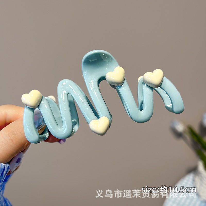 咖色磨砂抓夹女2025年新款发夹后脑勺大号发量多鲨鱼夹子发卡头饰|undefined